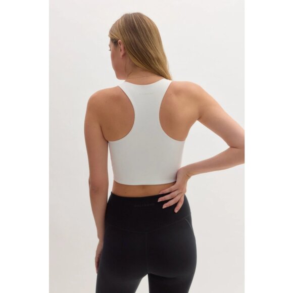NWT Girlfriend Collective White Paloma Racerback Sports Bra Top gym yoga small - Picture 3 of 6